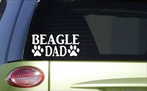 Beagle Dad *H781* 8 inch Sticker decal hound rabbit hunting dog box vest shell - Picture 1 of 1