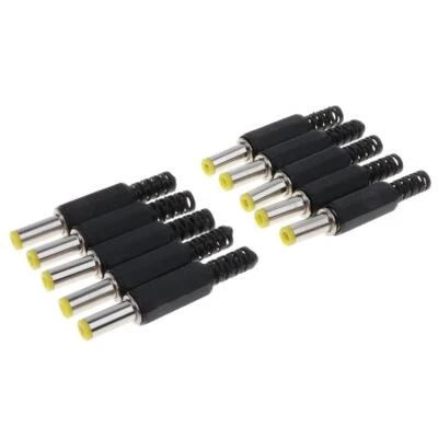 10Pcs 2.5mm X 5.5mm Male DC Adapter Connectors - Image 1 of 4