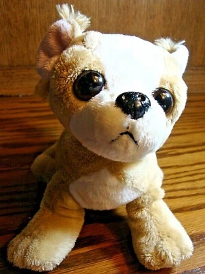 Webkinz Chihuahua Lil'Kinz Plush HM104 Ganz Tan~White Puppy Dog~Pink Ears    98  - Image 1 of 4