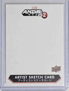 Marvel 2021 Upper Deck Anime 2 Artist Sketch Card Blank 1/1 C3 - Picture 1 of 2