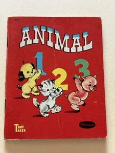 Vintage Children's Animal 123 Book, Tiny Tales By Whitman Publishing Co. #2952 - Picture 1 of 12