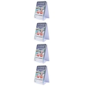 4 PCS Christmas Countdown Desk Calendar Holiday Decorative Paper - Picture 1 of 12
