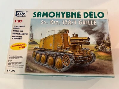 Sd. Kfz 138/1 grille German self propelled artillery praga SDV 1/87 1:87 HO - Image 1 of 4
