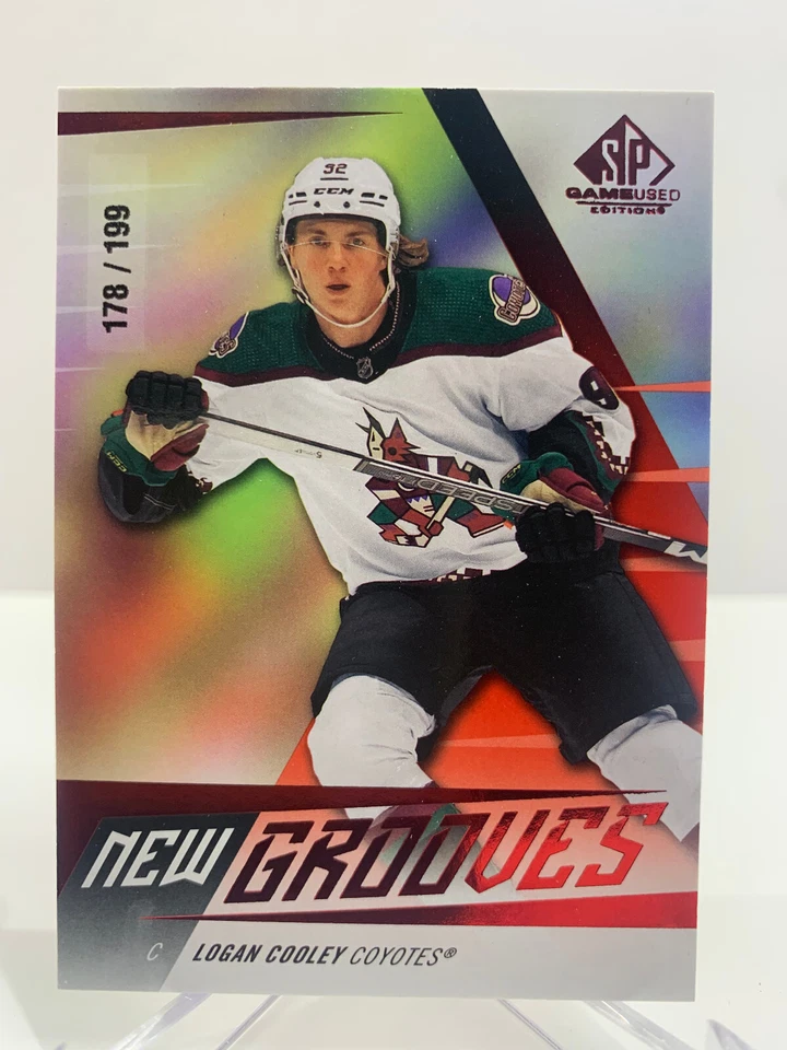 2023-24 UD SP GAME USED NEW GROOVES 178/199 LOGAN COOLEY NG-19 COYOTES - Image 1 of 1
