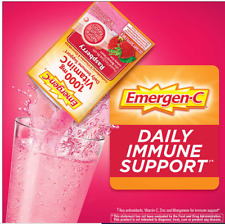 Emergen-C Vitamin C 1000 MG Raspberry Drink Mix Dietary Supplement .3 Oz Packet