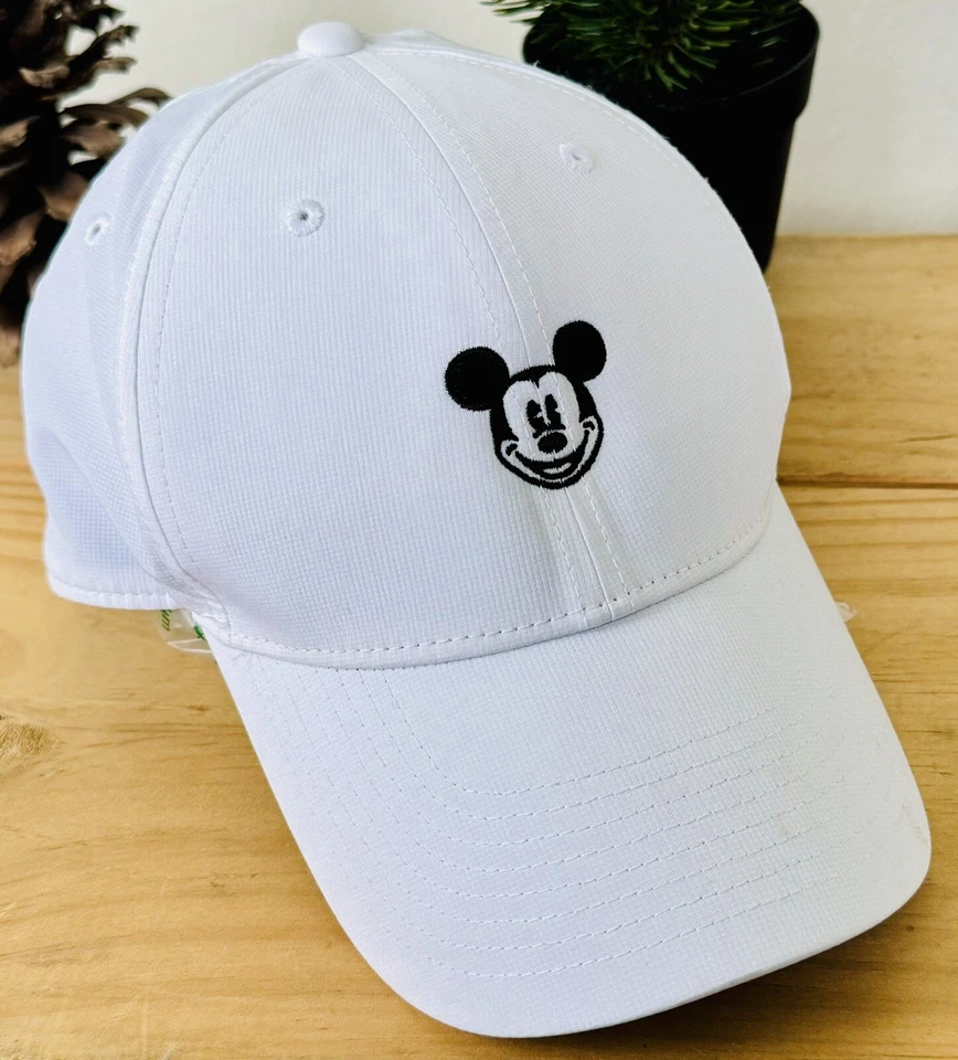 Usado en Excelente Condición Nike Mickey Mouse Auténtico Disney Dri-Fit Featherlight Correr OSFA Gorra Gorra Foto 1 de 4
