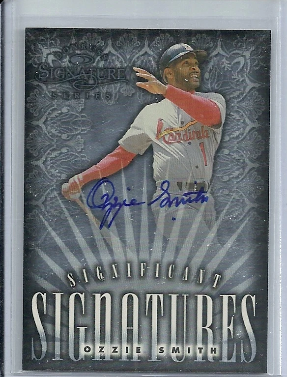 1998 Donruss Signature - OZZIE SMITH - Significant Signatures Autograph - #/2000 - Image 1 of 1