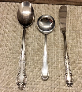 National Edelstahl Vintage Esslöffel Suppenlöffel Butter Messer Ersatz Japan - Bild 1 von 11