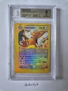 Pokemon Charizard Skyridge Crystal Reverse Holo Rare #146 BGS Beckett 9 Mint - Bild 1 von 5