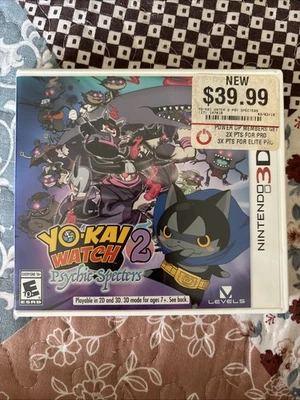 Yo-kai Watch 2 Psychic Specters (Nintendo 3DS) CIB, w/Insert, Tested & Authentic - Image 1 of 4