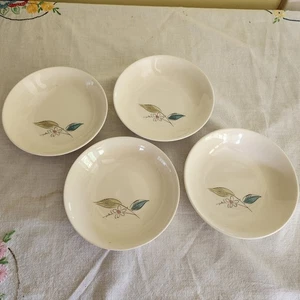 4 Salem China BISCAYNE Pattern Fruit Dessert Berry Sauce BOWLS 5 1/4" Set 4 - Picture 1 of 4