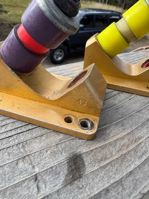 Set of ROGUE Precision Base Plate (2) Downhill Skate Longboard Skateboard - Image 1 of 4