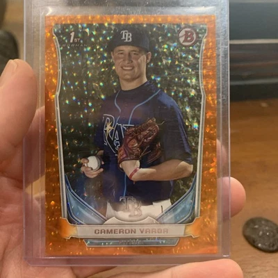 2014 Bowman DP57 Cameron Varga Orange Ice Ref Rc/25 - Image 1 of 2