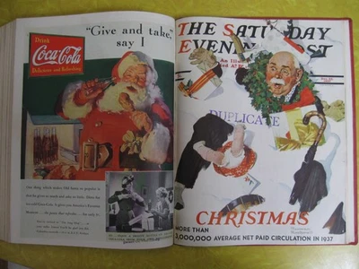 Bound Saturday Evening Post Oct-Dec 1937 Norman Rockwell J C Leyendecker - Image 1 of 4