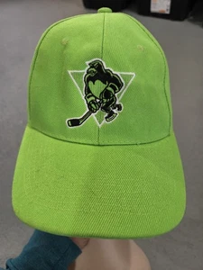Scranton Wilkes Barre Penguins Baseball Hat Lime Green Minor League Hockey - Picture 1 of 9