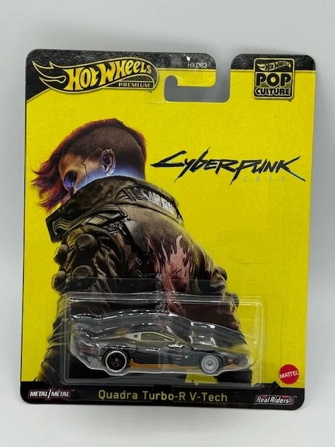 HW 2025 HW Hot Wheels Pop Culture Premium Case M Quadra Tubro-R V-Tech Cyberpunk Foto 1 de 1