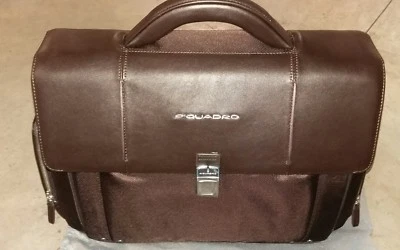 PIQUADRO BORSA DA LAVORO MARRONE CARTELLA 24H PELLE  - Immagine 1 di 3