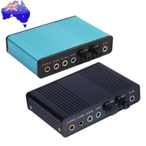 USB 6 Channel 5.1 External Optical Audio Sound Card for Notebook PC - Afbeelding 1 van 14