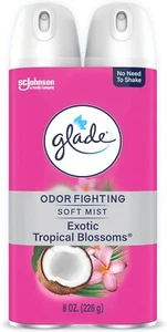 Glade Air Freshener Room Spray, Exotic Tropical Blossoms Scent - 8 oz, 2 count - Picture 1 of 4
