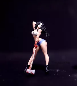3D PRINT 1/43 1/64 figure cool girl Jason killer horrible - Picture 1 of 2