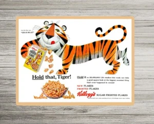 Vintage Tony the Tiger Metal Sign, Retro Cereal sign, Mancave Garage Plaque tin - Picture 1 of 1