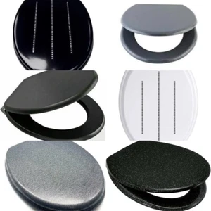 Varios DURADEROS Mármol Brillo Diamante MDF Asiento de Inodoro Universal + Accesorios - Imagen 1 de 79