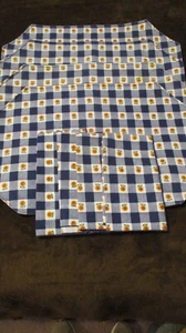 Handmade Set of 4 Reversible Placemats With Matching Napkins, Sunflower Theme - Picture 1 of 4