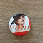Vintage 1990'S Madonna print 'LA ISLA BONITA' promo round button pin badge