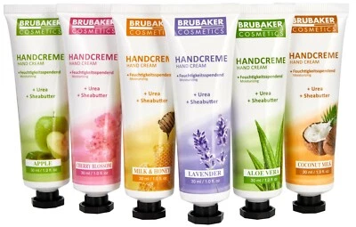 BRUBAKER Handcreme Set 6x 30 ml Handpflege Geschenk-Set mit Sheabutter für Frauen Mutter