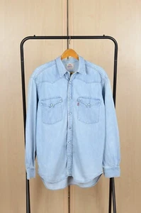 Vintage Levis Western Jeans Denim Shirt Size M - Picture 1 of 8