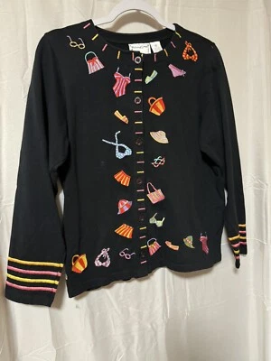 Suéter cárdigan manga larga Michael Simon, talla mediana Foto 1 de 4