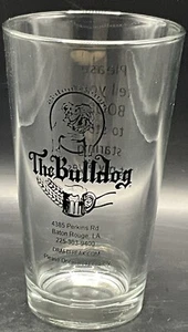 The Bulldog 16 oz Pint Beer Glass, Baton Rouge, La - Picture 1 of 7