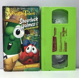 VeggieTales Sheerluck Holmes & the Golden Ruler VHS Videokassette Sherlock RAR! - Bild 1 von 12