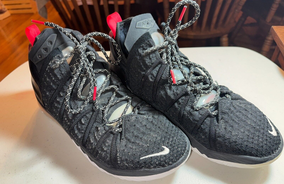 Nike LeBron 18 Black University Red for Sale | Authenticity Nike LeBron 18 Black University Red for Sale | Authenticity
