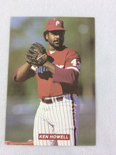 1989 Philadelphia Phillies Team Issue TastyKake Photo Card-Ken Howell