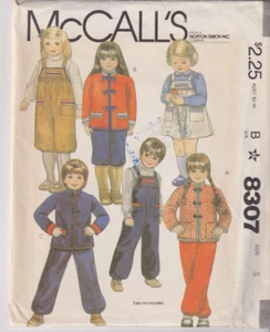8307 MCCALLS - JACKET ROMPER & JUMPER - Toddler GIRLS Sz 3 - Picture 1 of 2