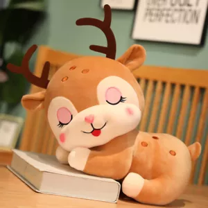 New Stuffed Plush Deer Animal Soft Toy Kids Brown Play Soft Baby 17-20cm - Picture 1 of 6