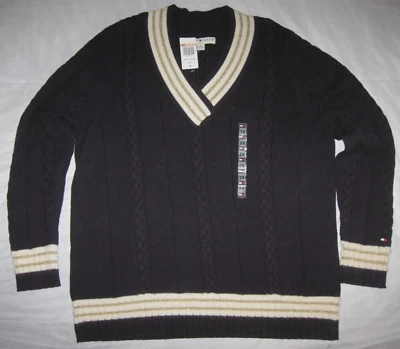 TOMMY HILFIGER vintage 2002 Sweater Cardigan V Neck Women's 2XL Ladies TH Y2K - Image 1 of 4