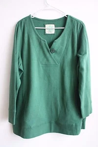 Suéter Avenue Must Have 18/20 Verde Con Bolsillos Botón Cuello en V Botón Escote - Imagen 1 de 5