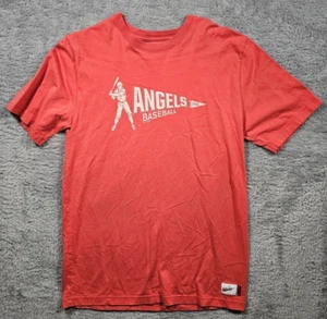 Nike Los Angeles Angels Cooperstown Collection Nike L T-Shirt Red MLB Baseball - Picture 1 of 7