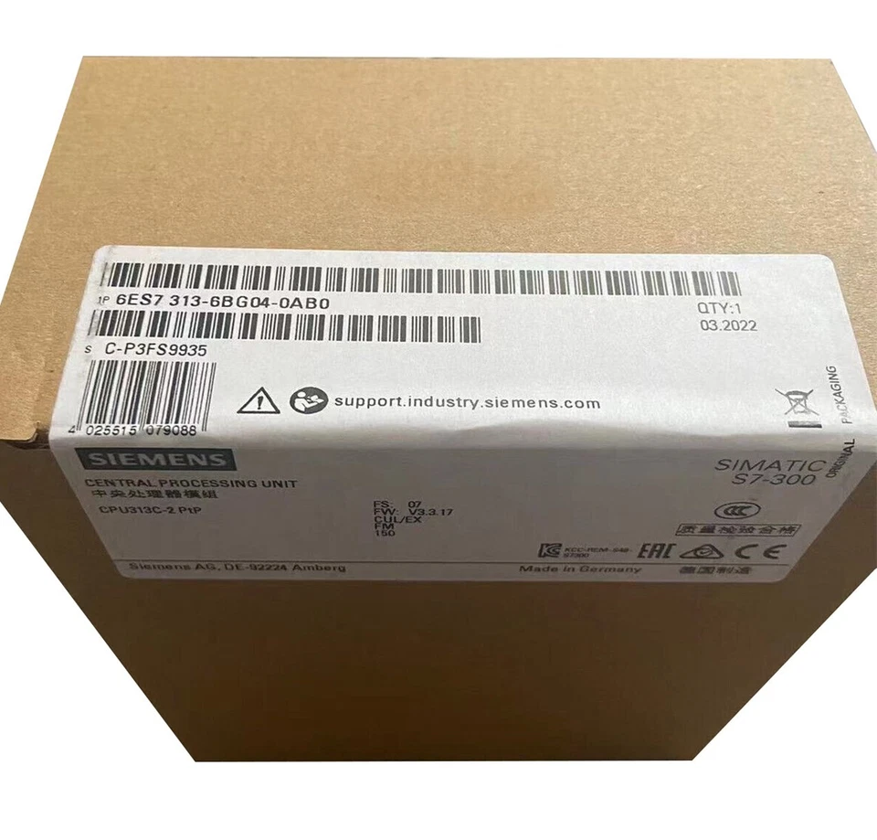 6ES7313-6BG04-0AB0 Neu Versiegelt Siemens SIMATIC S7-300 CPU 6ES7 313-6BG04-0AB0 - Bild 1 von 1