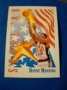 Tarjeta de la NBA Danny Manning Skybox Team 1991-92 de Estados Unidos #553 Kansas Jayhawks Clippers - Imagen 1 de 2