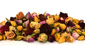 Rose Buds Mix - Dried Flowers - Craft Tea Potpourri Soap Candle Decor - UK Stock - Picture 1 of 3