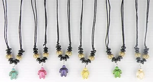 Collana/collana surfista rettile marino tartaruga/tartaruga gioielli unisex cursore - Foto 1 di 17