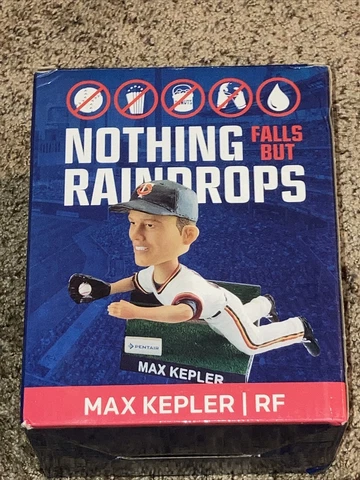 Max Kepler MN Twins MLB BOBBLEHEAD 2018 PENTAIR NOTHING FALLS BUT RAINDROPS NIB Cover