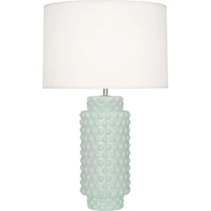 Robert Abbey Dolly 1 Light Table Lamp, Celadon Glazed Textured Ceramic - CL800 - Picture 1 of 1