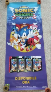 SEGA - SONIC ORIGINS PLUS - GROSSES POSTER POSTER 127X53 CM - VERSCHIEDENE KONSOLEN - Bild 1 von 1