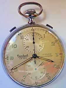 Hanhart Chronograph Flyback Cal. 41? France Military - 50,35mm Chromgehäuse - Bild 1 von 15