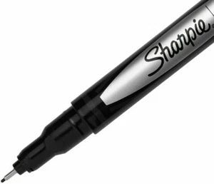 Pluma de escritura de punta fina Sharpie 1742663 stock abierto-negro - Imagen 1 de 1