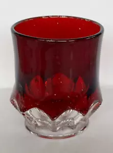 Very Nice EAPG Ruby Stain ZIPPER SLASH Toothpick Holder Duncan Glass 1898 - Picture 1 of 7
